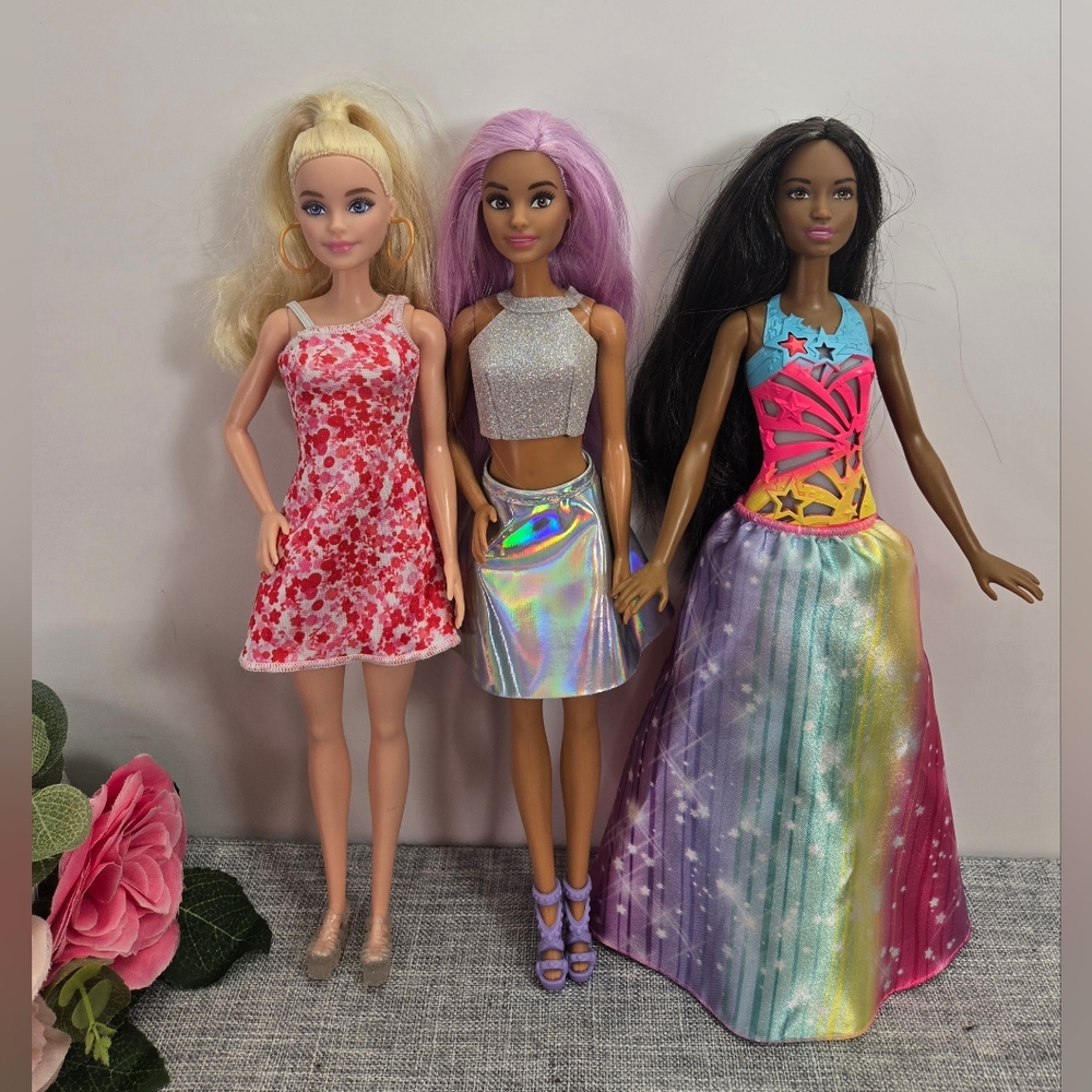 Vintage Barbie Doll Lot Of 3 Mattel Early 2000's